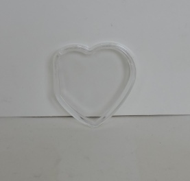 Beanie Baby Tag Cover (Clear Heart)